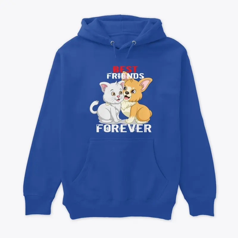 Best Friends Forever cat stylish t shirt